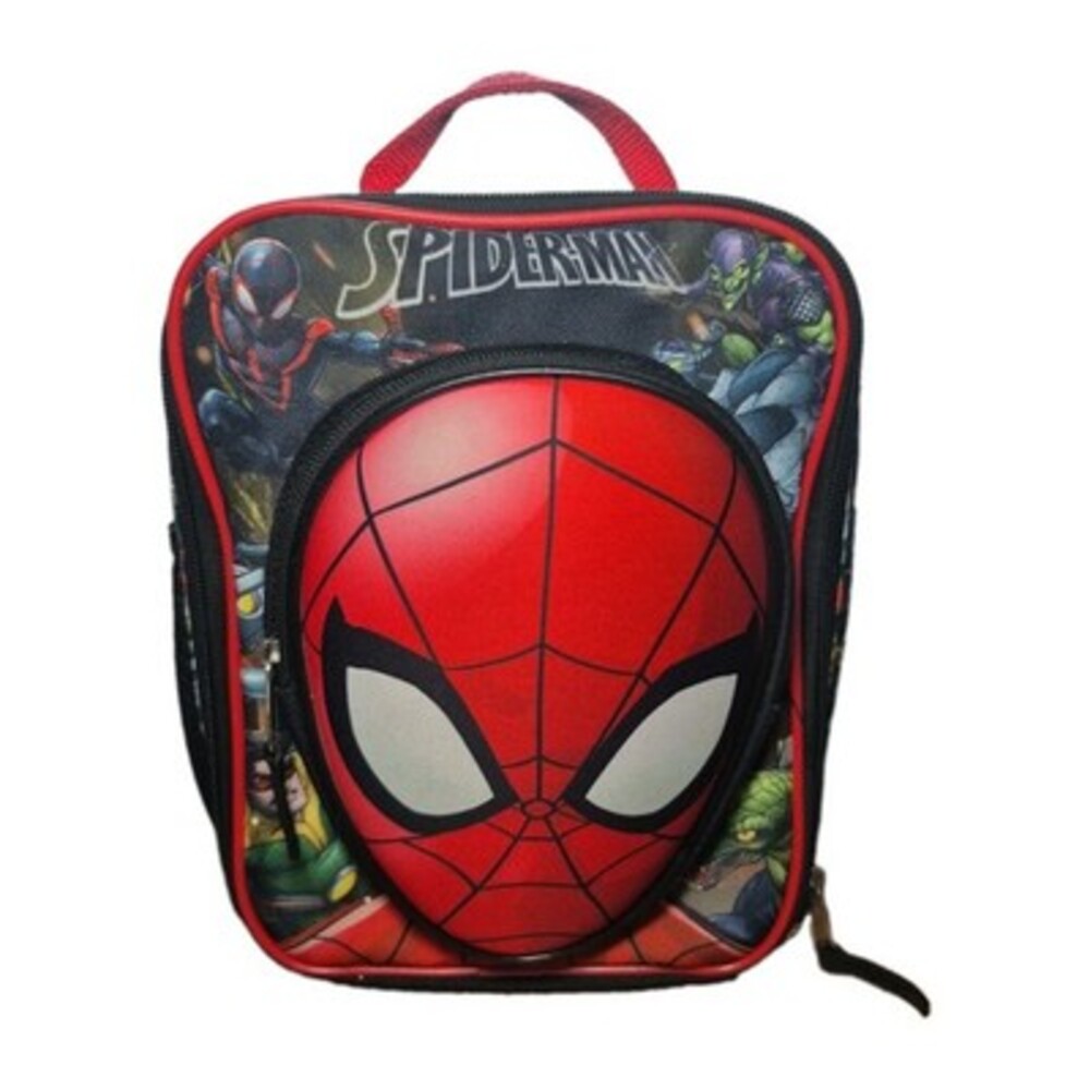 Marvel Spider-Man Reusable Lunch Bag Kids Bio Insulated w/Mesh Side Pocket